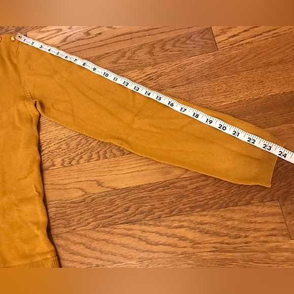 Two in one Sweater top in mustard/white - Picture 6 of 7